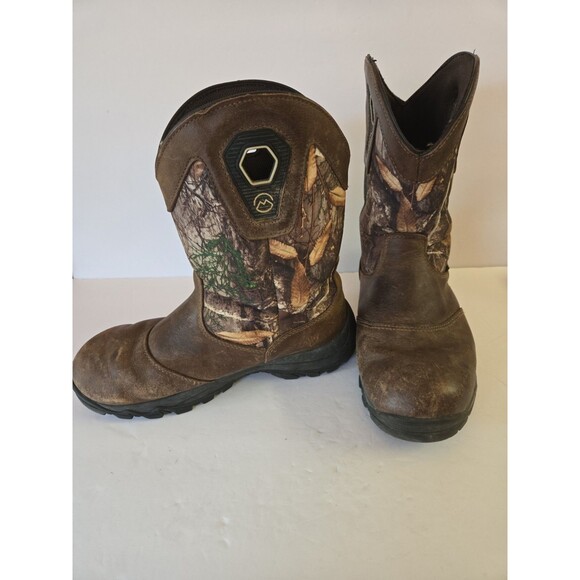 Magellan Outdoors Mens Size 8D Waterproof Wellington Realtree Camo Hunting Boots main image 9
